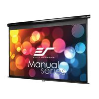 Elite Screens Manual Series, 80-INCH 16:9, Pull Down Manual Projector Screen with AUTO LOCK, Movie Home Theater 8K / 4K Ultra HD 3D Ready, 2-YEAR WARRANTY, M80UWH