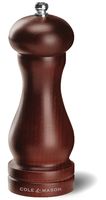COLE & MASON Capstan Wood Pepper Grinder - Wooden Mill Includes Precision Mechanism, 6.5 inch