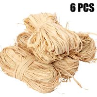 300 g Natural Raffia Paper Ribbon for Florist Bouquets Decoration Crafts ,Christmas Raffia Gift Wrap Ribbon Total 6 x 50g