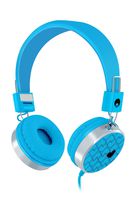 RockPapa 878 On Ear Love Hearts Headphones Foldable, Adjustable Headband for Teens/Adults, iPod iPhone iPad Mini iPad Air, Surface Laptop DVD MP3/4 Blue