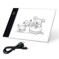 Ligtek Mini LED Light Pad for Animation - USB Powered Light Box Dimmable Brightness Light Board, Apply to Flip Book Kit Cartoon Flipbook Creation