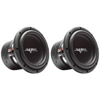 (2) Skar Audio VVX-8v3 D4 8" 800W Max Power Dual 4 Ohm Subwoofer