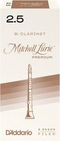 D'Addario Woodwinds Mitchell Lurie Premium Bb Clarinet Reeds, Strength 2.5, 5-pack - RMLP5BCL250