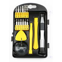 17-in-1 Portable Repair Tool Kit for iPhone , MacBook , iMac , and other Electronics - Magnetized Driver Handle and Bits