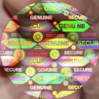 147 Seal Anything™ Transparent Circle Security Holograms .79"(20mm) 3D Protective Stickers