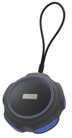iHome iBT82BLC Waterproof + Shockproof Speaker - Featuring Melody, Voice Powered Music Assistant - Black/Blue