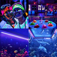 UV Light LED Bar with US Plug and Switch Lamp Party Lighting (30cm)