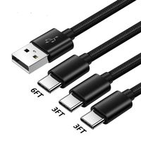 Charger Power Cord for T-Mobile REVVL 2/REVVL 2 Plus(Not for REVVL,REVVL Plus),LG Q7 Q7+ G7 G8 Thinq,Oneplus 6T 6 5 5T,Alcatel 7,Motorola One,Razer Phone 2,Fast Charge Type C Cable Data Wire 3-3-6 FT
