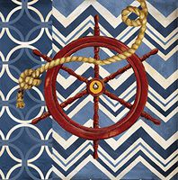 Creative Converting 18 Count Lunch Napkins, Boating Bonanza