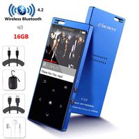 HONGYU MP3 Player with Bluetooth 4.2,16G Portable Lossless Hi-Fi Sound MP3 Music Players with Touch Button/1.8TFT Screen, Built in Loud Speaker, FM Radio, Voice Recorder, Expandable up to 128 GB