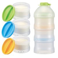 Simba Twist-Lock Stackable Milk Powder Formula Dispenser and Snack Storage Containers (BPA Free)