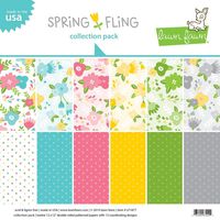 Lawn Fawn Spring Fling Collection Pack, Double Sided 12" x 12" (LF1877)