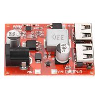 Voltage Regulator Power Module Double USB Port 6-40V Step-Down 5V Voltage Stabilized Power Module 3A for Phone Tablet