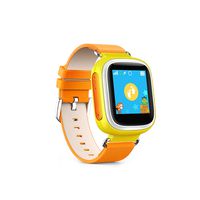 Kids Smart Watch Phone with GPS GSM Locator Touch Screen Tracker SOS for Kids Children (Yellow, Q60)