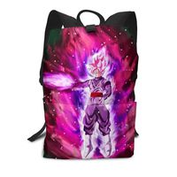 Black Goku Rose Casual Backpack Daypack Laptop Bag School Bag BookBag
