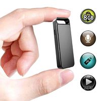 Mini Recorder,XHYAIMS 8GB USB Digital Audio Voice Recorder,Rechargeable Metal Casing Keychain Voice Recorder