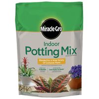Miracle-Gro Indoor Potting Mix 6 quart, Grows Beautiful Houseplants