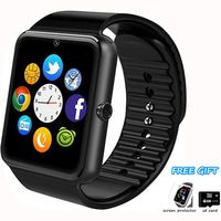 Smart Watch Phone, Smartwatch with Pedometer TF SIM Card Slot Camera Call Text SMS Notification Compatible with Android Samsung Huawei LG Sony and IOS IPhone (Partial Function) for Men Women Teens