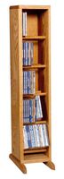 The Wood Shed Solid Oak CD Cabinet, Clear