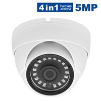 5MP Dome Security Camera Anpvees Hybrid HD 1080P 4 in 1 TVI/CVI/CVBS/AHD Security Cameras, Waterproof Outdoor/Indoor Day & Night Vision 3.6mm Lens for CCTV Camera System-White