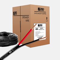 OSD 16 Gauge 2-Conductor 500FT UL CL3 Rated Oxygen Free Black in Wall Speaker Wire Pure Copper, Direct Burial Graded