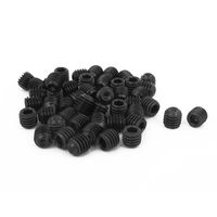 uxcell M6 x 6mm 1mm Pitch Hex Socket Set Cup Point Grub Screws Black 50pcs