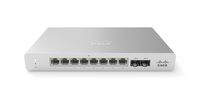 Cisco Meraki MS120-8 Cloud-Managed Compact Switch - 8x 1GbE Ports, 2x 1G (SFP) Uplink Interfaces, 20 Gbps Switching Capacity - Requires Cloud License