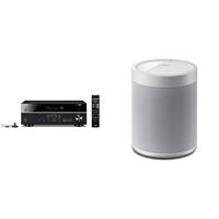 Yamaha 7.2-Channel 4K Ultra HD AV Receiver, Wi-Fi Bluetooth and MusicCast Works with Wireless Speaker for Streaming Music White Works with Alexa