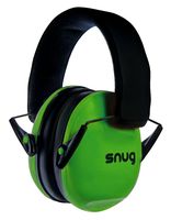 Snug Kids Earmuffs/Hearing Protectors - Adjustable Headband Ear Defenders for Children and Adults (Green)