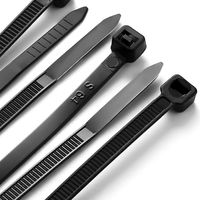 OAONAN Cable Zip Ties 100 Piece 8" Ultra Strong Plastic Wire Ties with 50 Pounds Tensile Strength Multi-Purpose Cable Tie for Home Office Garage Workshop Heavy Duty (Balck)