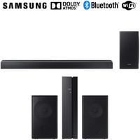 Samsung 370W Virtual 5.1.2-Channel Soundbar System w/Wireless Subwoofer (HWQ80R) SWA-9000S/ZA Surround Sound bar Home Speaker Set of 2