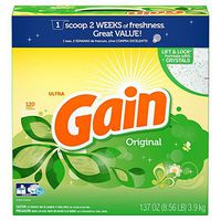Gain Ultra Powder Laundry Detergent, Original, 137 Ounce