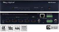 Key Digital 4x1 4K 18G HDMI Switcher, Audio De-embedding of Analog L/R Balanced/Unbalanced & Digital Coaxial Audio