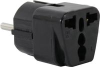 US to SPAIN Travel Adapter Plug for USA/Universal to EUROPE Type E (C/F) Power Plugs Pack of 1