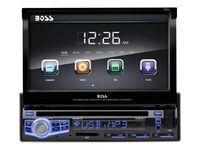 BOSS Audio Systems BV9973 Single-DIN 7 Inch Motorized Touchscreen DVD Player Receiver, Wireless Remote - Discontinued by Manufacturer