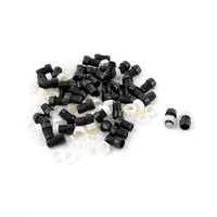 uxcell 50 Pieces Black Plastic 5mm LED Light Mounting Holders Panel