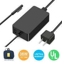 Ostrich Surface Pro Charger 【UL Certified】 36W 12V 2.58A Power Supply Adapter Compatible with Pro 3 Pro 4 Pro 5 with 4Ft Power Cord