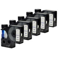 5PK Blue on White Label Tape 40914 S0720690 Dymo D1 Labeling Cassette 3/8" 9mm Labeler Compatible for Dymo LabelManager 160 210D 280