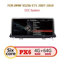 10.25 inch Android 9.0 4+64G for BMW X5 E70 X6 E71 2007-2010 Car DVD GPS Navigation Radio Stereo CCC System