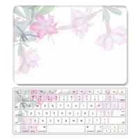One Micron Case + Keyboard Cover Compatible with MacBook Pro Retina 13 Inch, Plastic Pattern Hard Case Shell Compatible MacBook Pro Retina 13.3 Inch No CD-ROM (Model: A1502/A1425)-Mint Floral