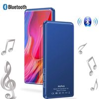 Mp3 Player 3.5 Inch Mp4 Full Screen IPS Touch Screen Full Format Video Playback HiFi Lossless Sound Quality 8G, Black,Blue