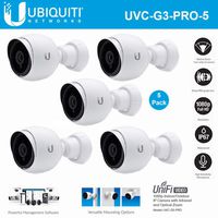 Ubiquiti Networks 5 Pack UniFi UVC-G3-PRO 1080p Indoor/Outdoor Network Bullet Camera, 3-9mm Lens