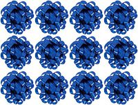 The Gift Wrap Company  Decorative Confetti Gift Bows, Medium, Royal, pack of 12