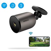Veroyi Outdoor Security Camera 1080P WiFi IP Home Surveillance Camera with 2 Way Audio, IP66 Waterproof, FHD Night Vision, Motion Detection Compatible with iOS/Android Systems