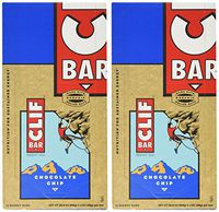 Clif Bar Energy Bar, Chocolate Chip, 2.4-Ounce Bars, 12 Count (Pack of 2)
