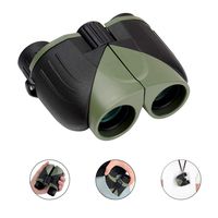 RONHAN Binoculars for Adults Kids Compact Lightweight,12x25 Small Folding High Power Binoculars Waterproof Telescope with Low Night Vision HD BAK4 for Bird Watching, Hunting, Theater, Concerts(Green)