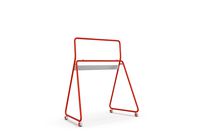 Vibe Interactive Stand for 4K Touchscreen Collaboration Smart Whiteboard, Red, 55"