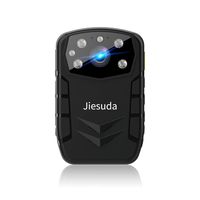 Jiesuda 4K HD Police Body Camera 64G Memory CammPro Premium Portable Body Camera Waterproof Body-Worn Camera with 2 Inch Display Night Vision for Law Enforcement Recorder Security Guards Personal Us