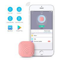 Key Finder, Wonbo Anti-Lost Bluetooth Tracking Locator for Keys, Phones, Wallets, Bags with APP Control Compatible with iOS & Android (Pink)