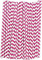 Chevron Paper Straws (Yellow and White, 144)